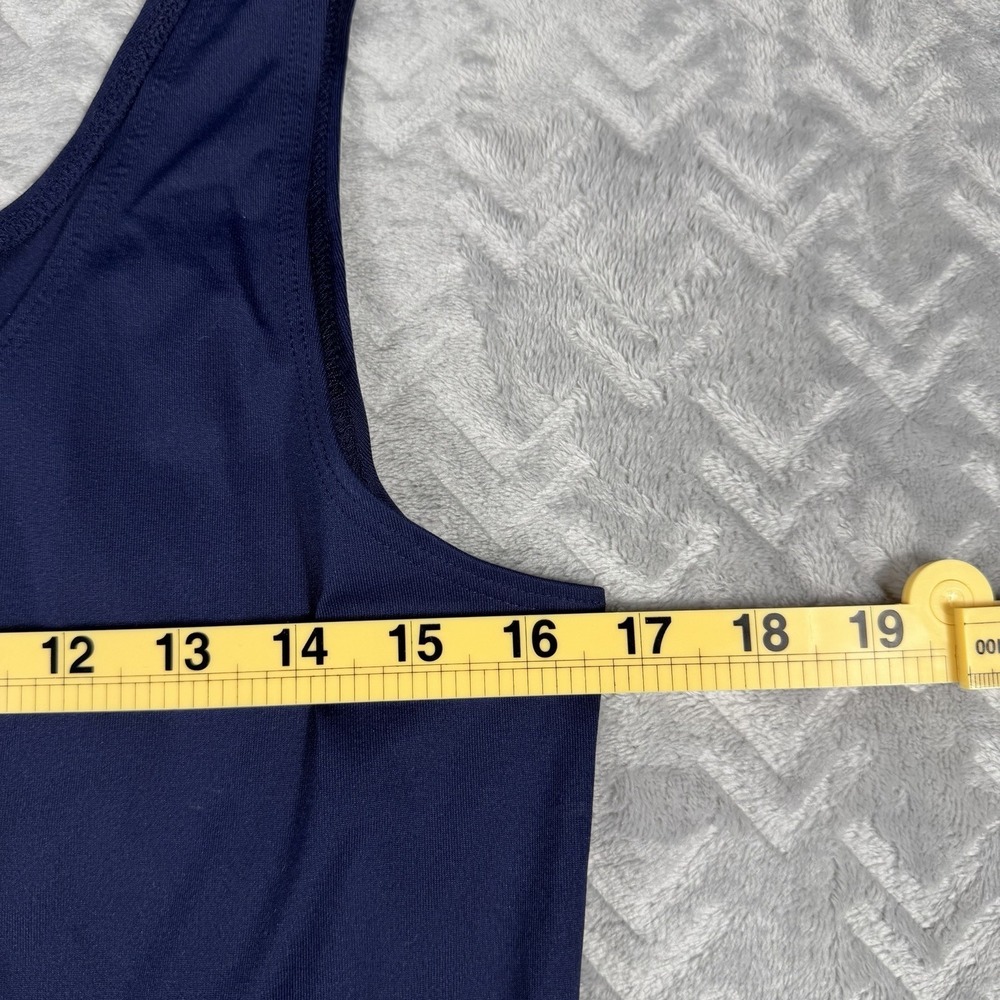 Chico's Women's Tank Top Size Medium (1) Midnight Blue Dressy Blouse - Picture 4 of 5